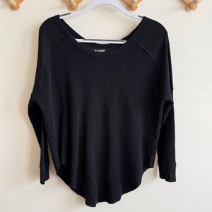Aritzia TNA Alder Waffle Knit Thermal Tee